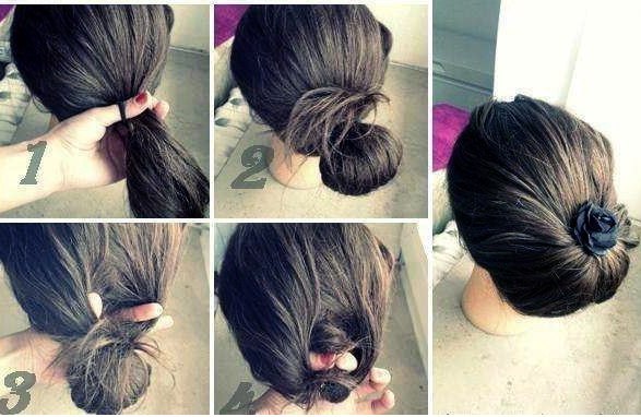 Mga simpleng hairstyle ng DIY. Mga sunud-sunod na larawan