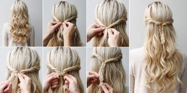 Hairstyles with bows and ribbons