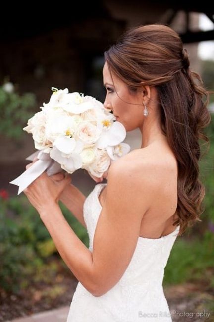 Wedding hairstyles for loose hair