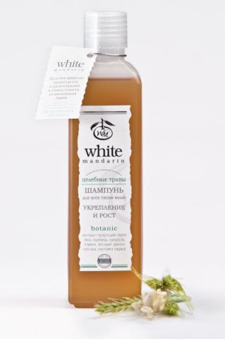 Ενισχυτικό σαμπουάν μαλλιών Θεραπευτικά βότανα από Λευκό Μανταρίνι