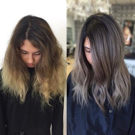Bronceado del cabello: fotos antes y después