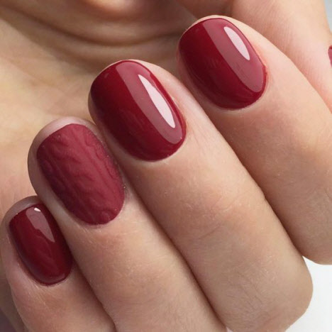 Manicura roja en uñas cortas: ideas de moda 2019.