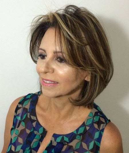 Foto nuevos cortes de pelo para mujeres mayores de 50 años.