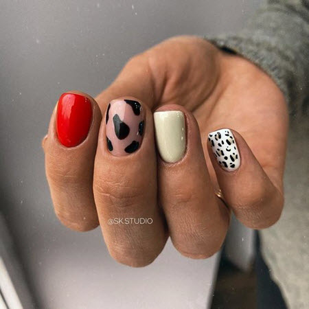 Diseños de uñas con estampado animal